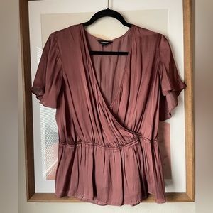 Express Blouse - Size L - Rose Gold in color